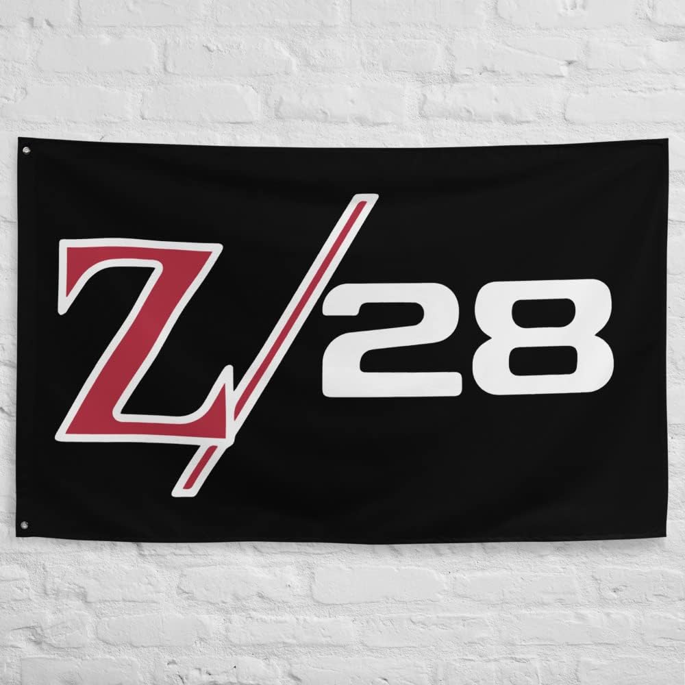 Chevy Camaro Z28 1969 Z/28 Muscle Car Owner Garage Office Man Cave Banner Flag 34.5" x 56"