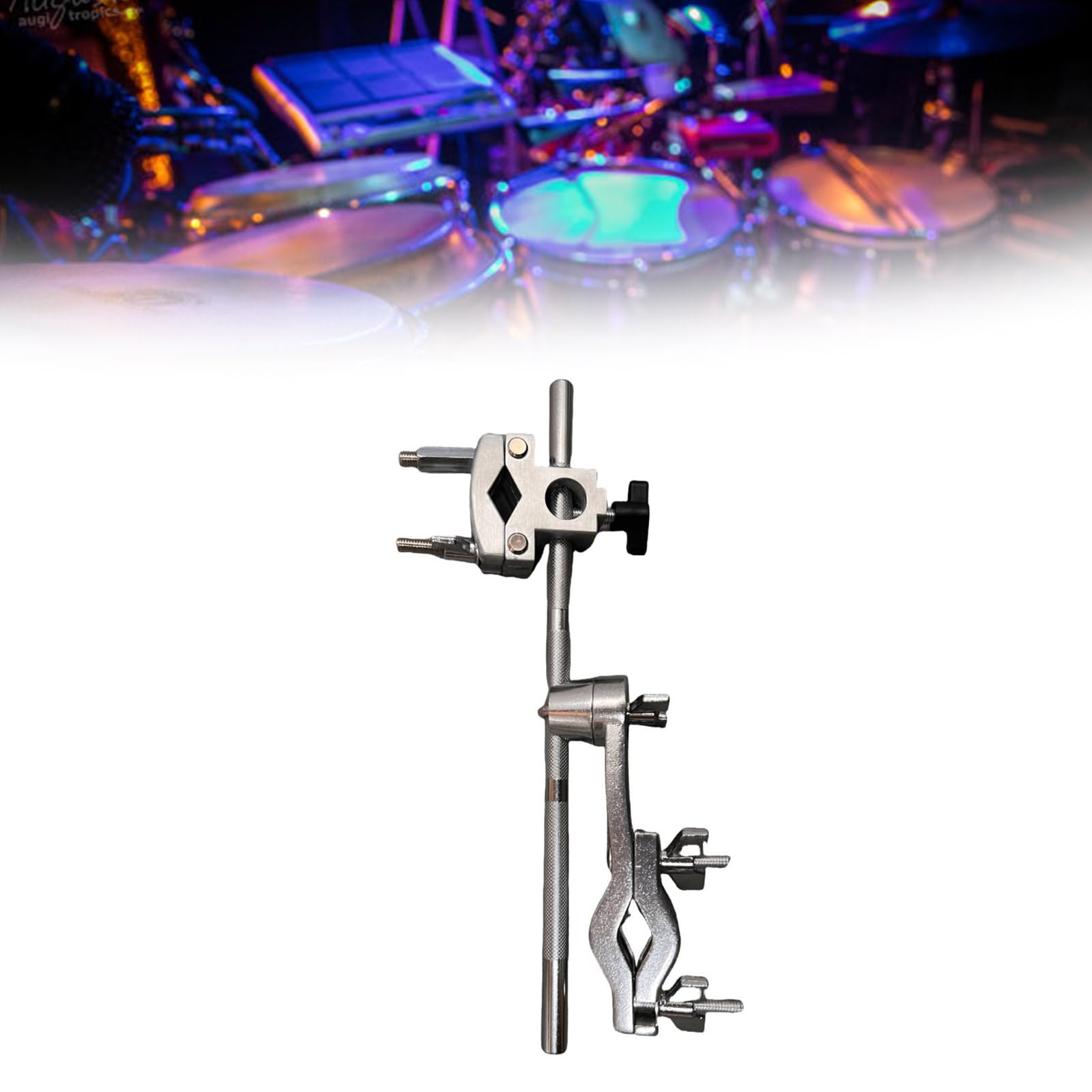 Professioneller Percussion Ständer mit Schnellwechselhalterungen, platzoptimierter Metallrahmen für Live Auftritte Einfach zu installierender Percussion Ständer