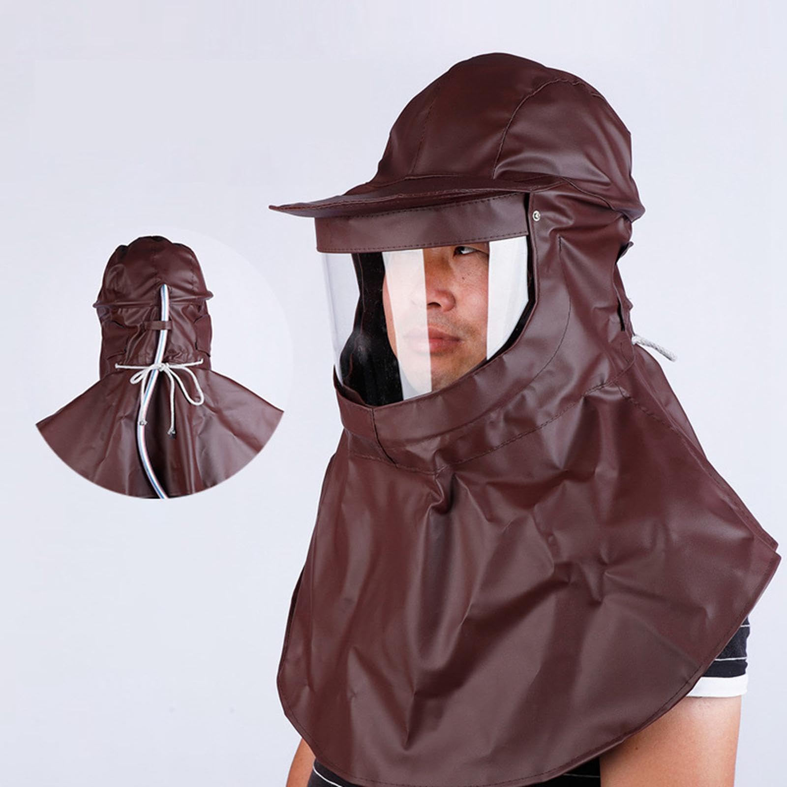 Maschera protettiva per sabbiatura multifunzione per lavori abrasivi