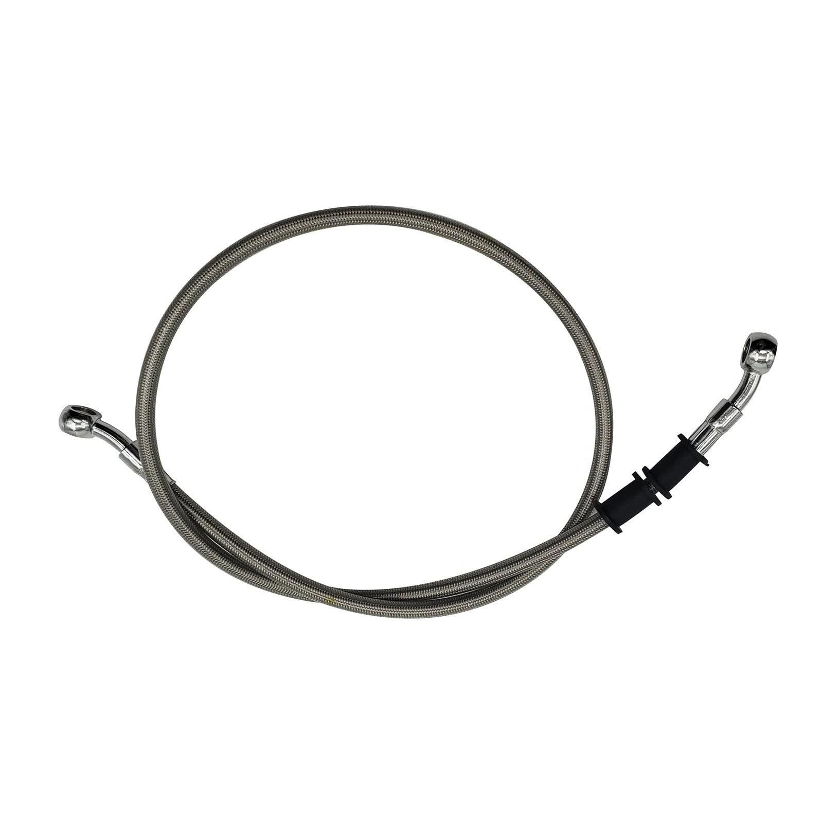 Ksxzw Silver Motorbike Part Motorbike Accessories Motorcycle Hydraulic Brake Lines 10Mm 28 Degree Length 90Cm