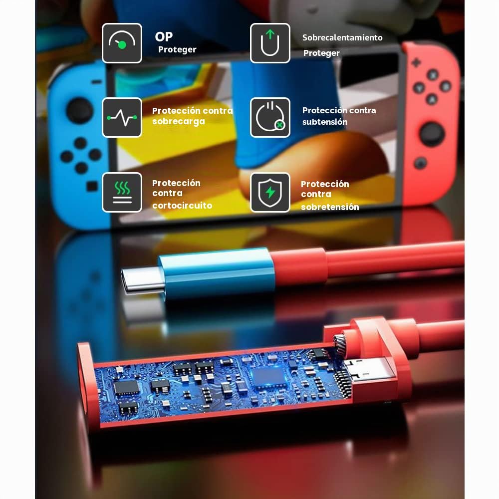 RREAKA Dock para Nintendo Switch OLED - Adaptador 2 en 1 con cable HDMI 4K, carga USB-C 100W, estación de carga portátil para viajes, Samsung Dex S23, MacBook