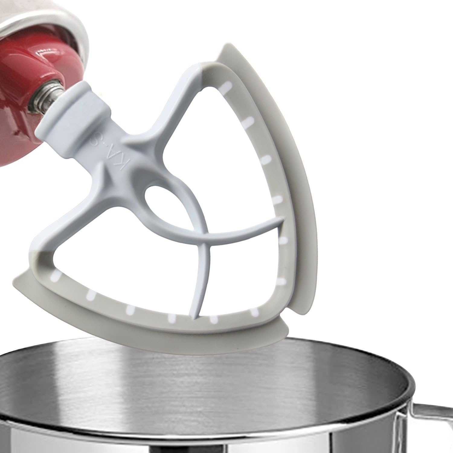 Maggift Flat Beater with Flex Edge,Fit for KitchenAid 4.5 and 5 Quart Tilt-Head Stand Mixer