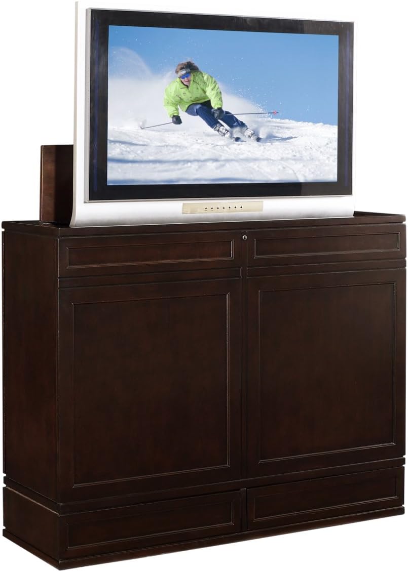 Import Advantage Moderna XL Espresso TV Console with Lift
