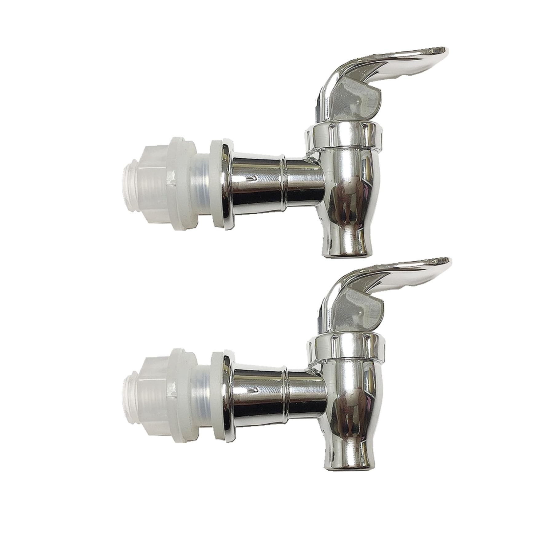 Vervevum 2Pcs Water Spigot Push Style Spigot for Beverage Dispenser Replacement Plastic with Faucet Handle for Jar, Juice, Cold Drink and Wine
