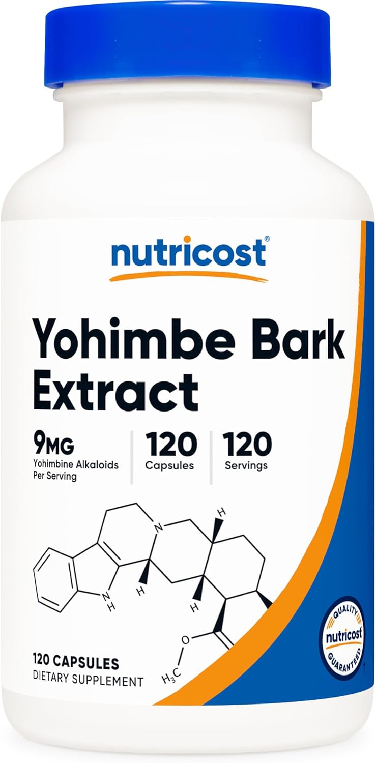 Matron Yohimbe Bark Extract 500mg (90Capsules - Extra Strength, Natural Herb for men’s sexual health and vitality (similar to photo)