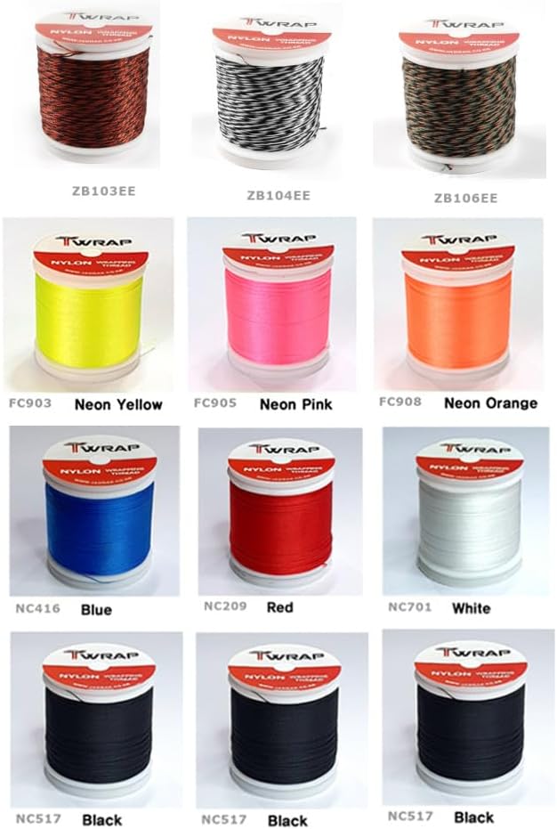 T-Wrap E Size Selection Threads Kit (JK017) for Fishing Rod Building and Repair