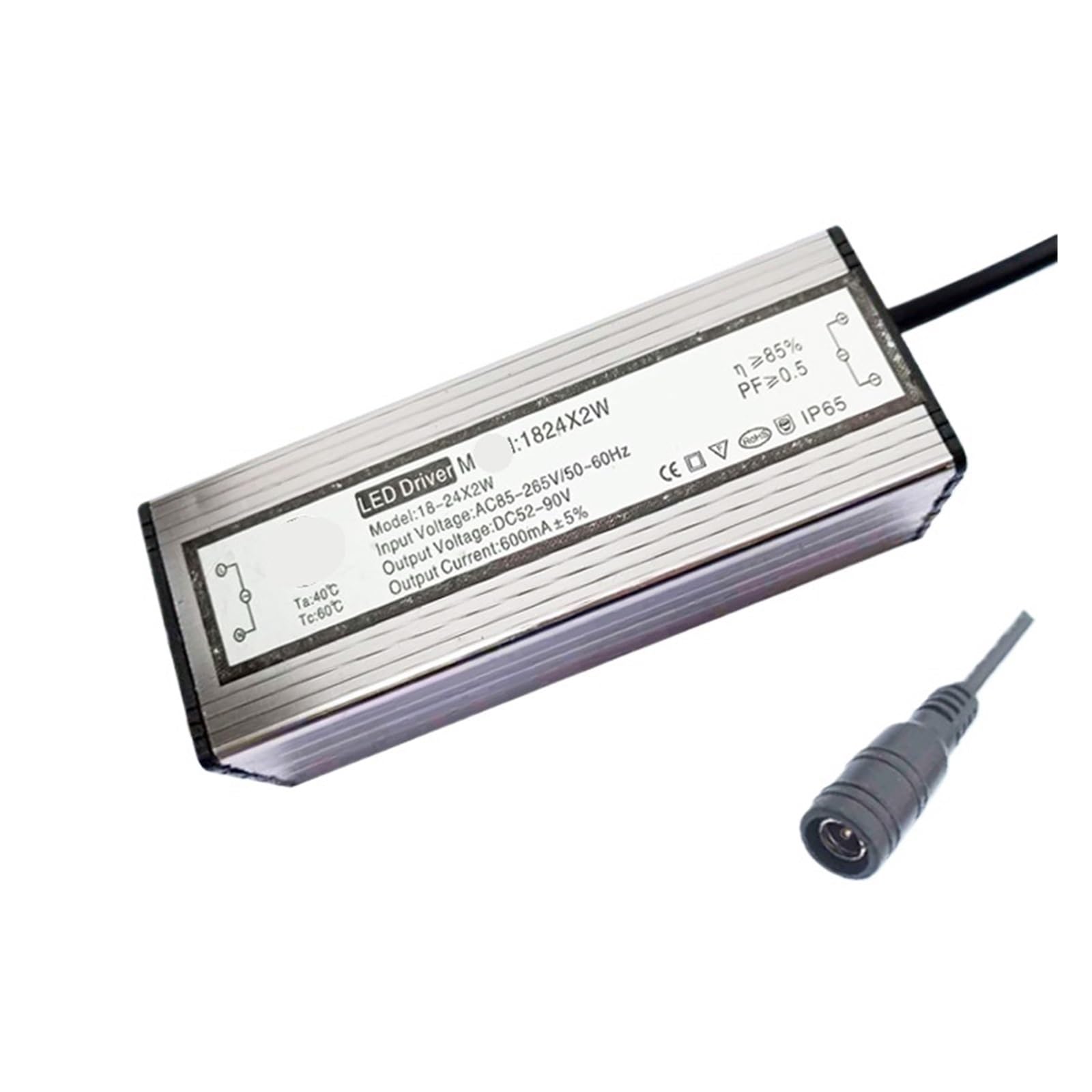 Transformateur alimentation LED 36-48W femelle contre le clignotement des dalles
