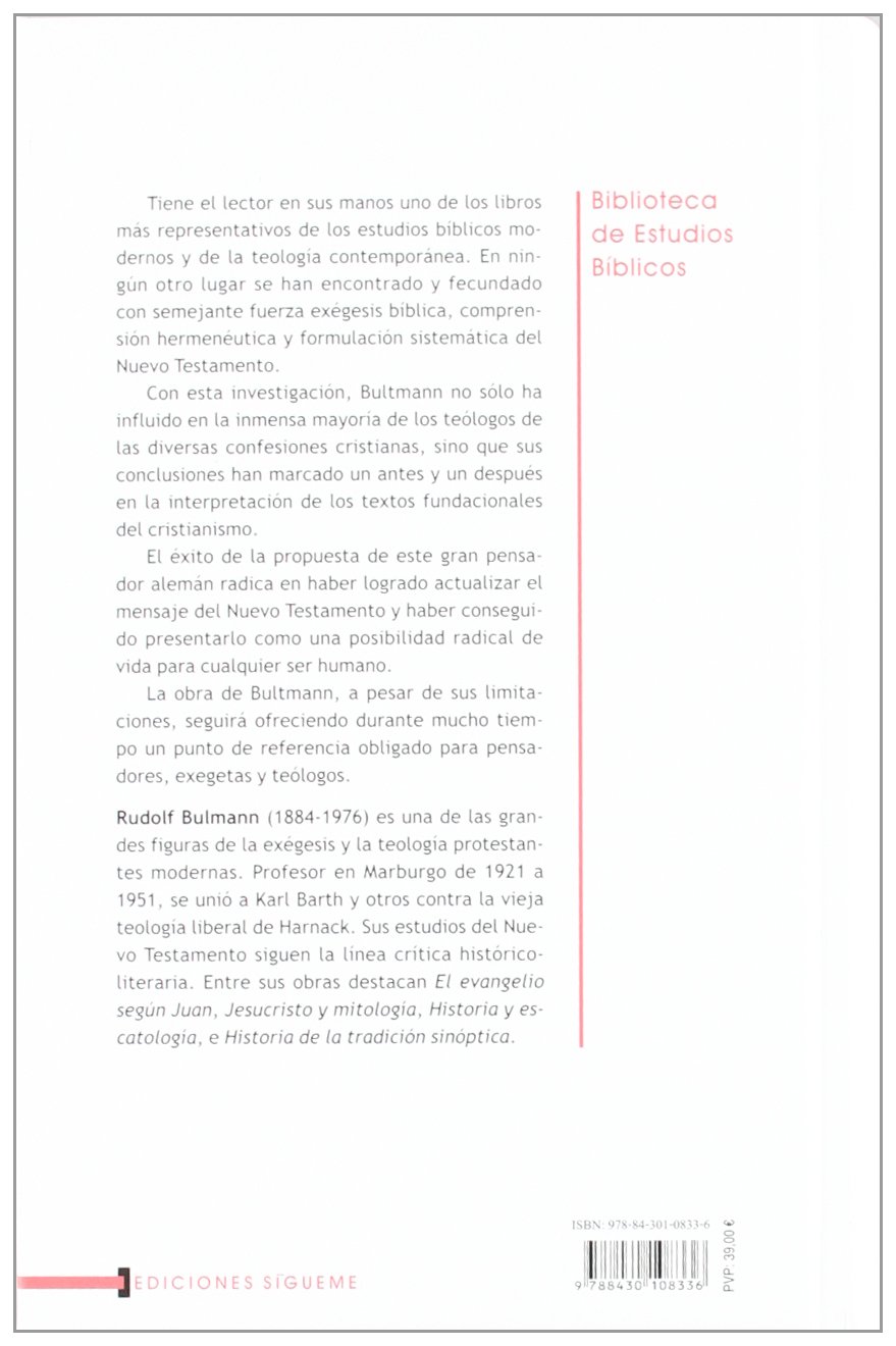 Teologia Del N.T. (Bultmann): 32 (Biblioteca Estudios Bíblicos)