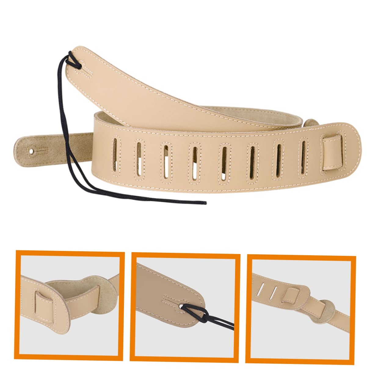 correa de bajo de guitarra accesorios de guitarra correa de guitarra acolchada correa guitarra acústica guitar strap correa de repuesto para guitarra cinturón de guitarra de cuero