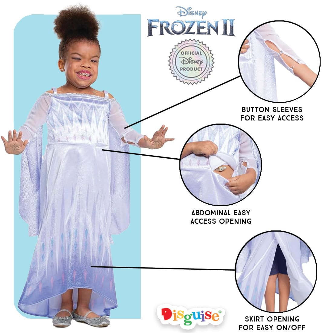Disguise Snow Queen Elsa Adaptive Costume