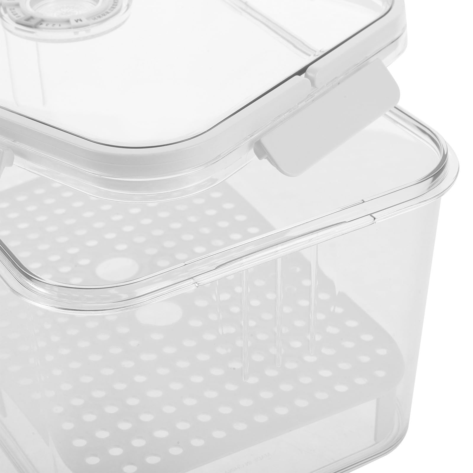 SEWACC Registro de Plástico Caja de Pan con Asas Hermética