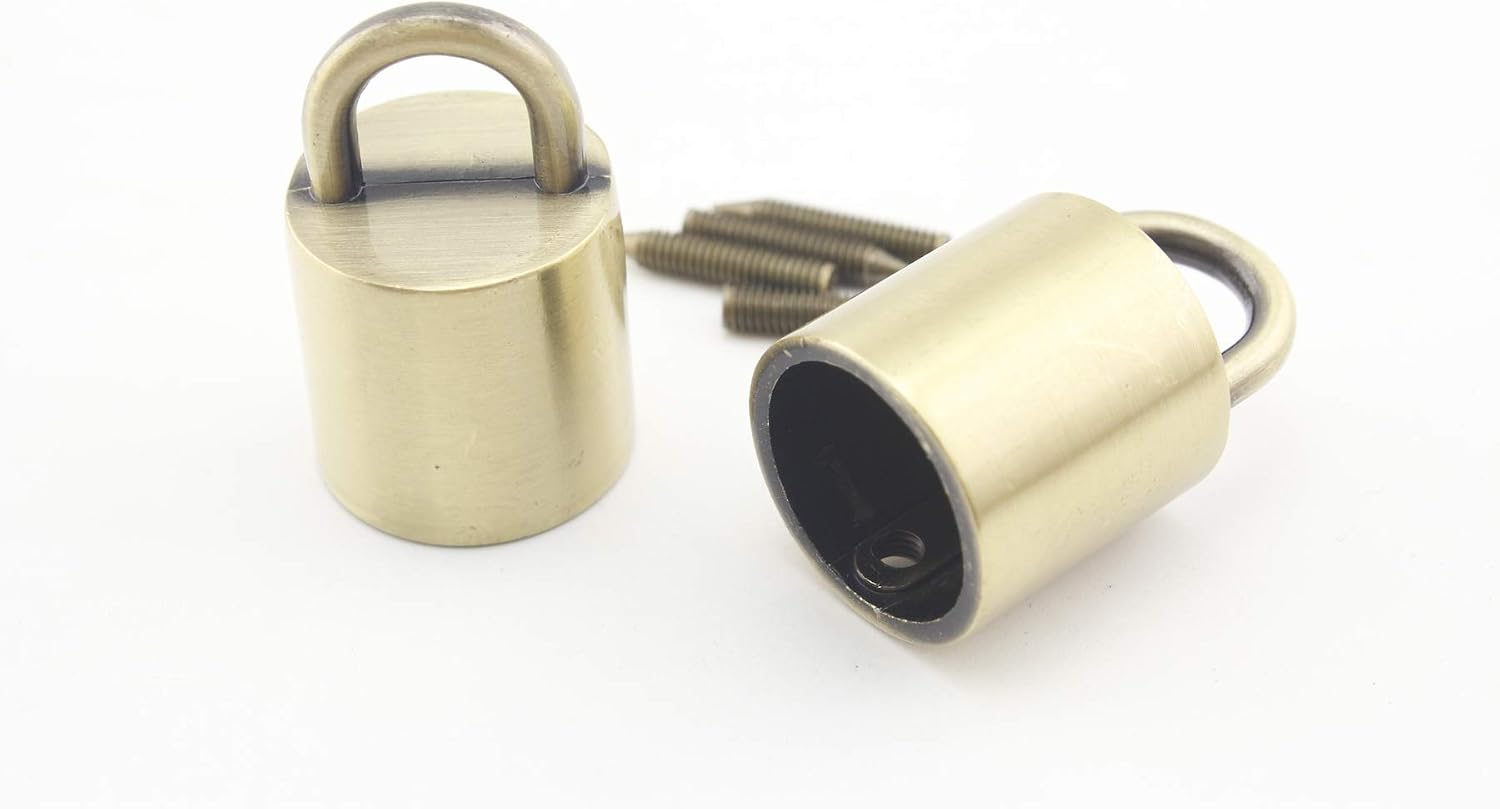 Heavy Duty zinc alloying Tassel Keychain Rope Cord end caps Stopper with Ring for Bag Purse Handles 9/16" / 14mm Anti Bronze T95