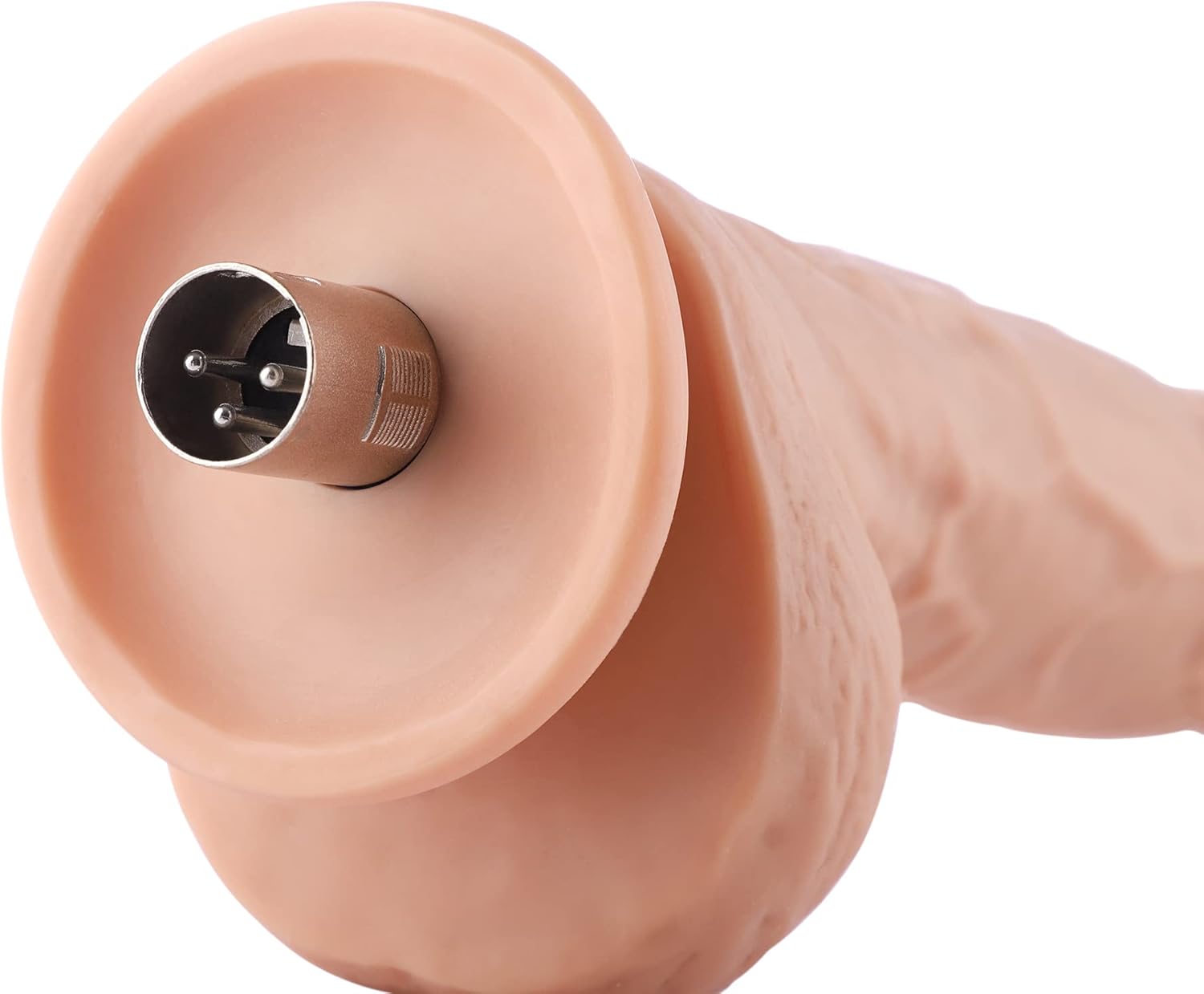 Sex Machine Attachments Toy 3XLR Lifelike Dildos, 3 XLR Connector Flexible Dildo with Balls for Thrusting Machines Accessories Realistic Dildo Adult Sensory Toys for Women