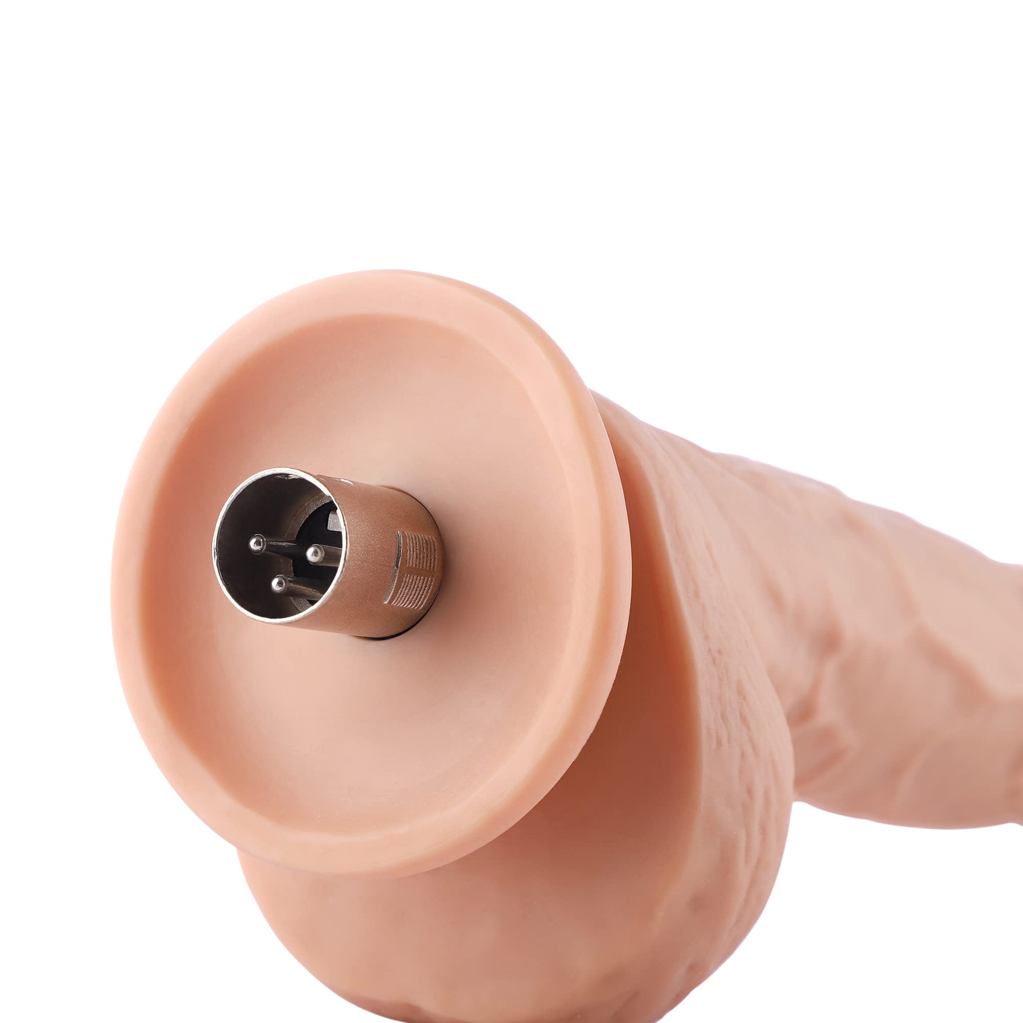 Accessori per macchine del sesso Giocattolo 3XLR Falli realistici, 3 connettori XLR Falli flessibili con sfere per macchine di spinta Accessori Falli realistici Giocattoli sensoriali per adulti