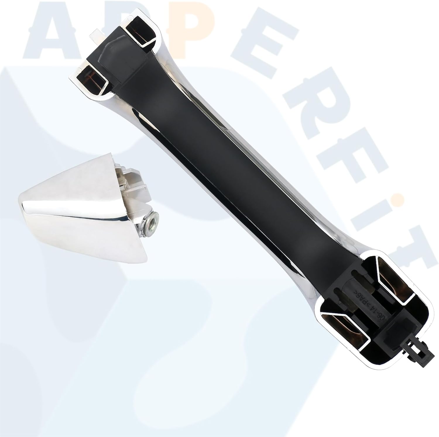 APPERFiT Exterior Door Handle w/End Cap 15794315 15932907 Chrome for Front or Rear Door, Left Driver or Right Passenger Side Compatible with Hummer H3 H3T 2006 2007 2008 2009 2010 Door Parts