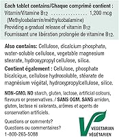 Vista 2 de Jamieson Vitamina B12 1200mcg liberación cronometrada, 200 tabletas