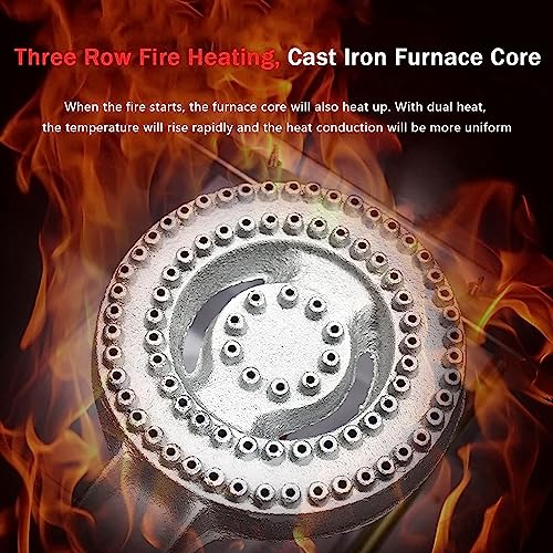 Frittierte Maschine Propangas-Fritteuse, Fettchip-Fritteuse, Doppeltanks, kommerzielle Arbeitsplatte, Edelstahl-Chipfritteuse, Pommes Frites, rutschfeste Füße, leicht zu reinigen, für Zuhaus – Bild 6