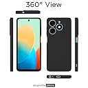 Pikkme Tecno Spark GO 2024 Back Cover Camera Protection Shockproof Soft Matte Silicone Back Case for Tecno Spark GO 2024 (Black) gallery image