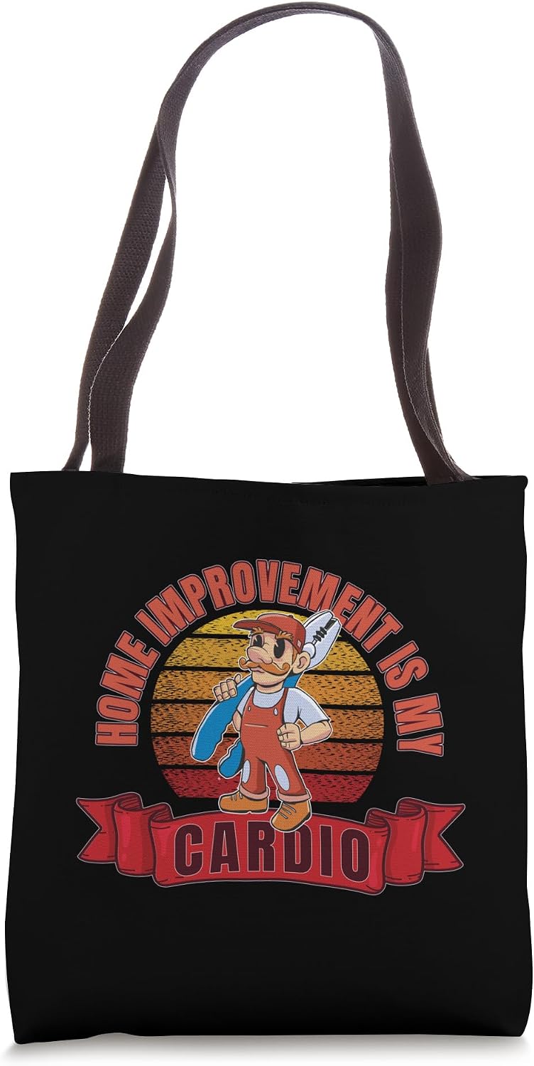 DIY Cardio Home Improvement Exercise Home Renovation Repair Tote Bag