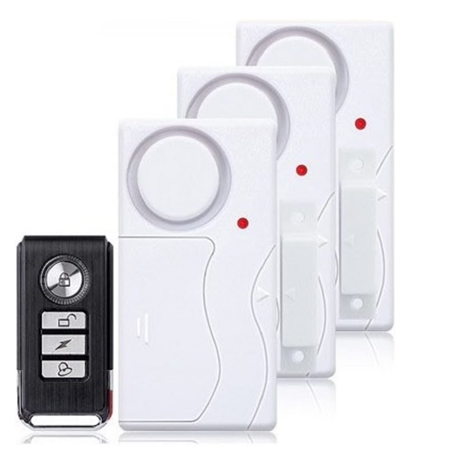Puerta Ventana Entrada Seguridad ABS Control Remoto inalámbrico Alarma antirrobo Sensor magnético de Alerta de Puerta Kit de protección for el hogar,FáCil ConfiguracióN Y Uso(C)