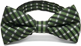 tiemart Pre-Tied Adjustable Mens Band Collar Bow Tie