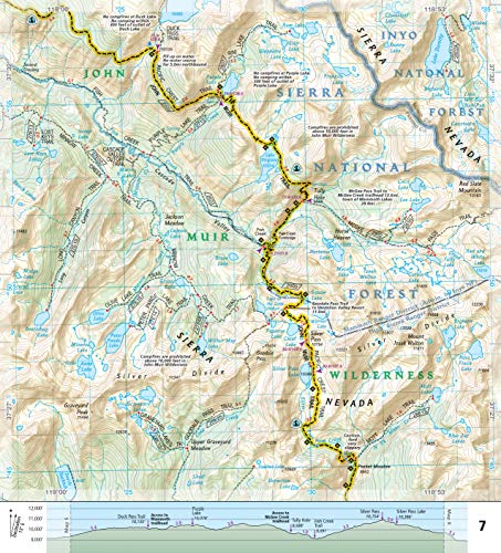 John Muir Trail Topographic Map Guide (National Geographic Topographic Map Guide) (National Geographic Topographic Map Guide, 1001) - Image 3