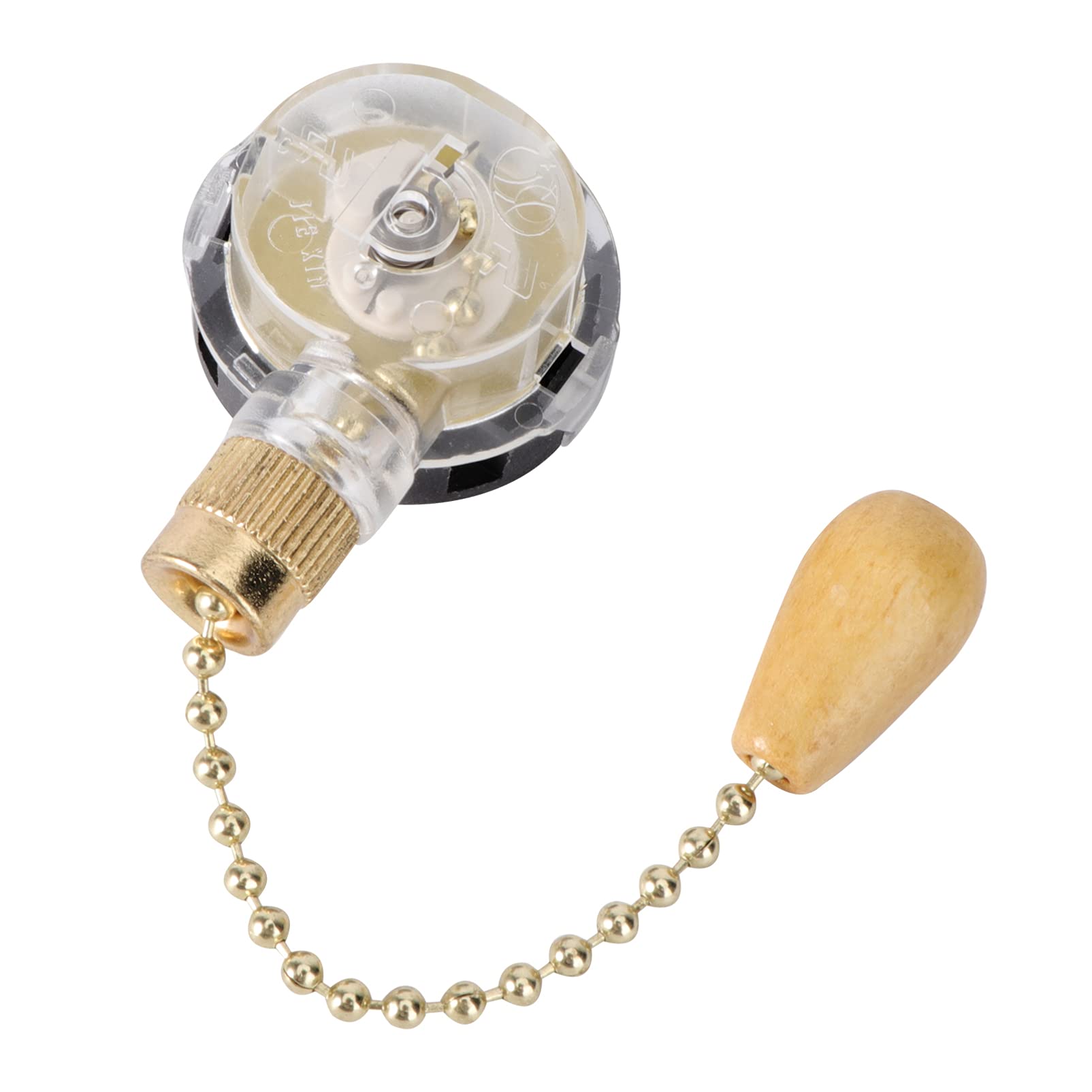 Pepeo Interruttore a parete per ventilatori a soffitto con luce – 3 livelli di regolazione della velocità, interruttore di illuminazione separato, 220 – 240 V ~ 50 Hz, dimensioni compatte