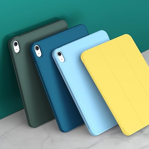 Miniatura 54 de iMieet Funda para iPad (A16) de 11ª generación/iPad de 10ª generación [11 pulgadas 2025/10.9 pulgadas 2022] con soporte para lápices, funda Azul