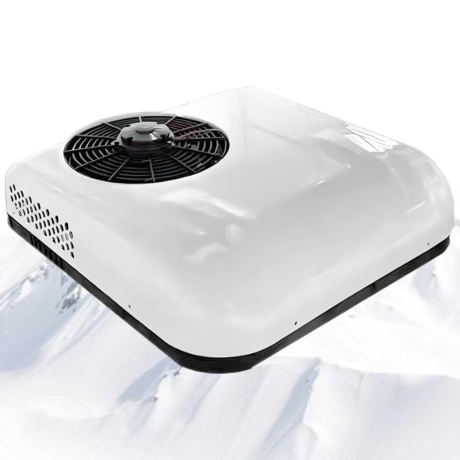Condizionatore d'Aria per Camper 12V/24V, a bassissimo consumo energetico, Silenzioso, Ideale per Campeggio Libero, Camper, Camion e roulotte.