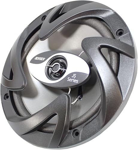 Miniatura 2 de Jensen JS265 JS-Series 6.5" Altavoz de coche de 2 vías (par), manejo de potencia máxima de 100 vatios, rango de potencia RMS de 50 vatios, altavoz