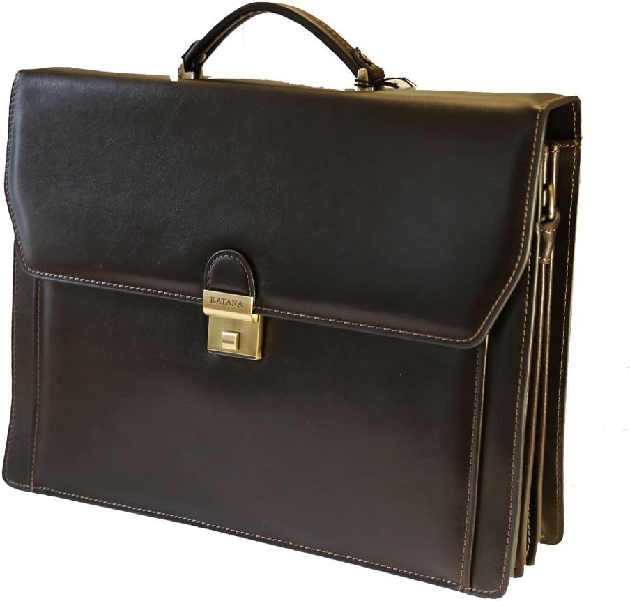 Katana- Binder 3 Bellows Leather vachette-Marron Dark