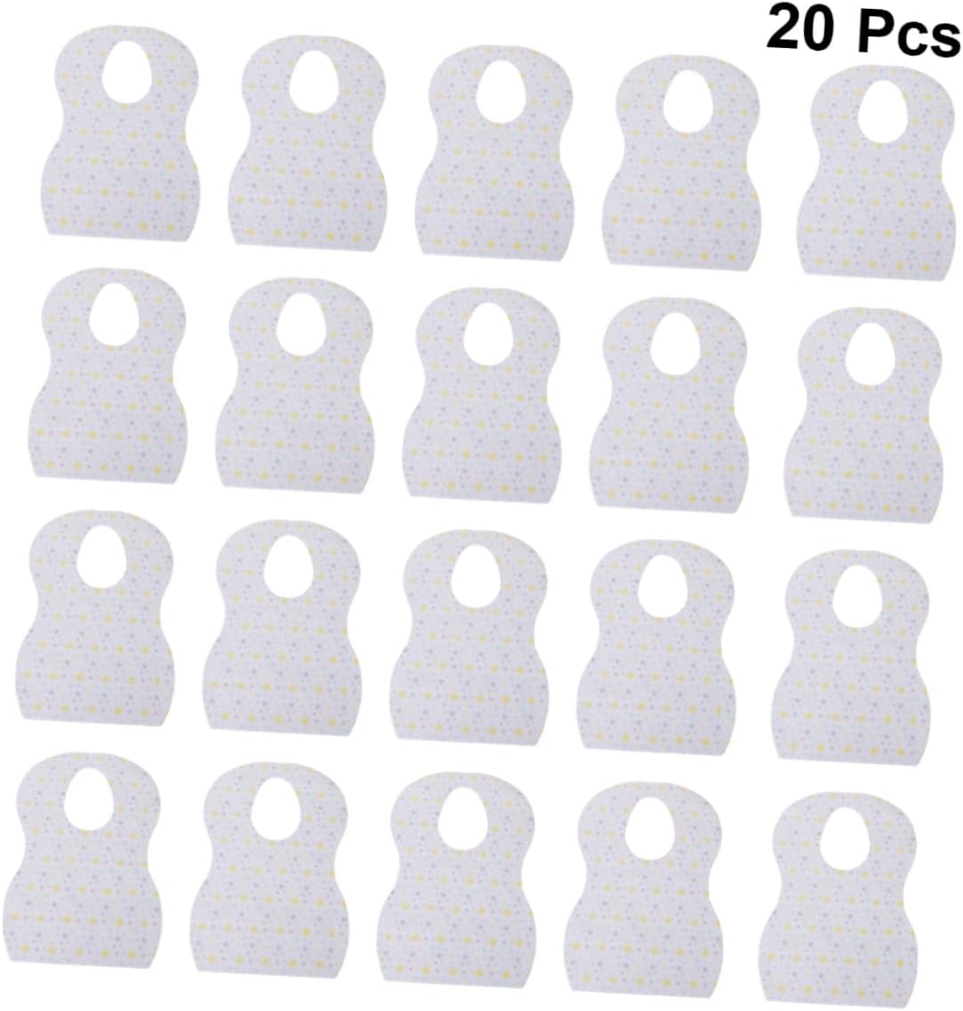 Disposable Bibs Apron 20pcs Waterproof Newborn Eating Saliva Towels Portable Lunch Bibs for Infants and Lightweight Feeding for Travel and Mealtime Style