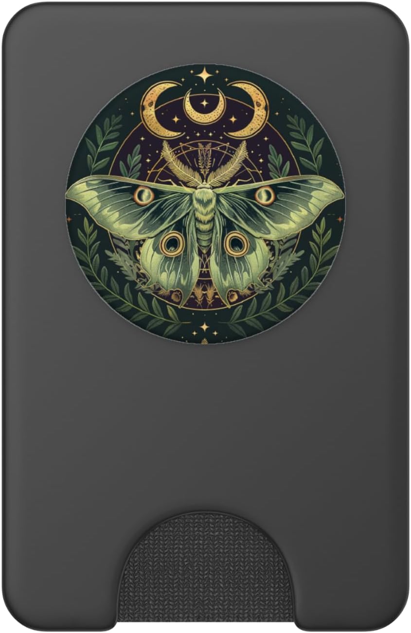 Luna Moth Lover Entomology Bug Flying Insect PopSockets PopWallet for MagSafe