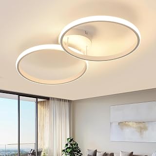 Toolight LED Deckenlampe 42W 4725LM 3000K Weiß 54CM Rund Küche