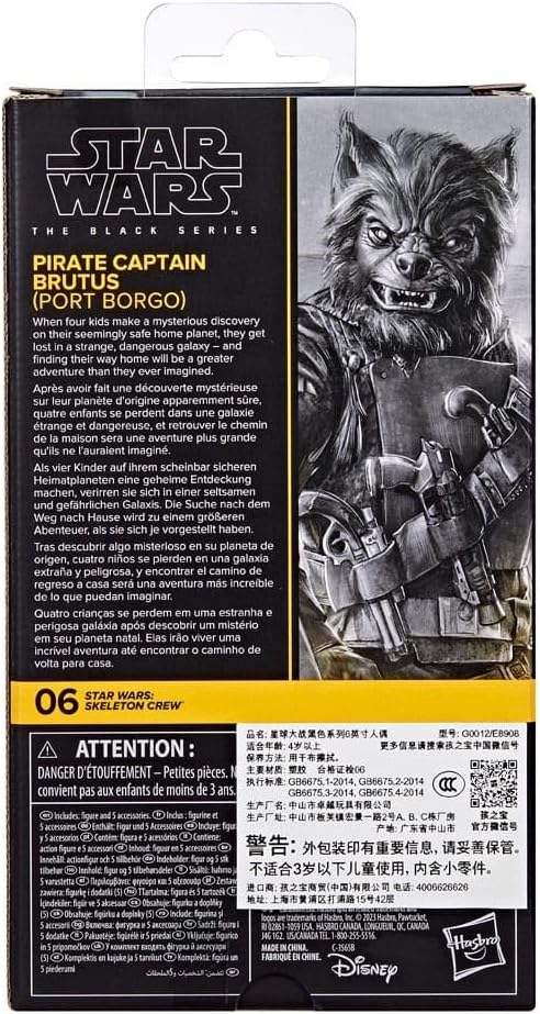 Figura de acción Star Wars Pirate Captain Brutus 6 pulgadas miniatura 3