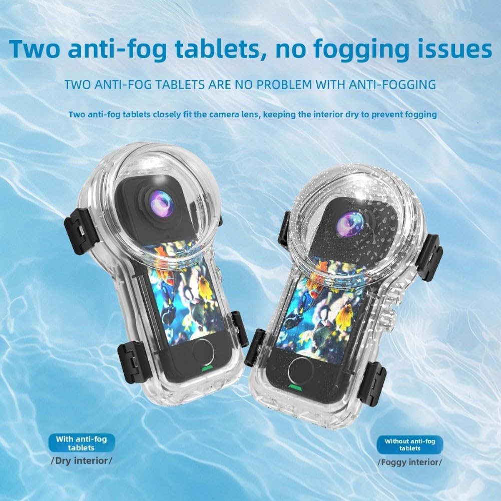Funda impermeable 50M para Insta360 X4 con lente PMMA AR, liberación rápida magnética, carcasa de buceo antivaho, carcasa de policarbonato transparente para fotografía subacuática