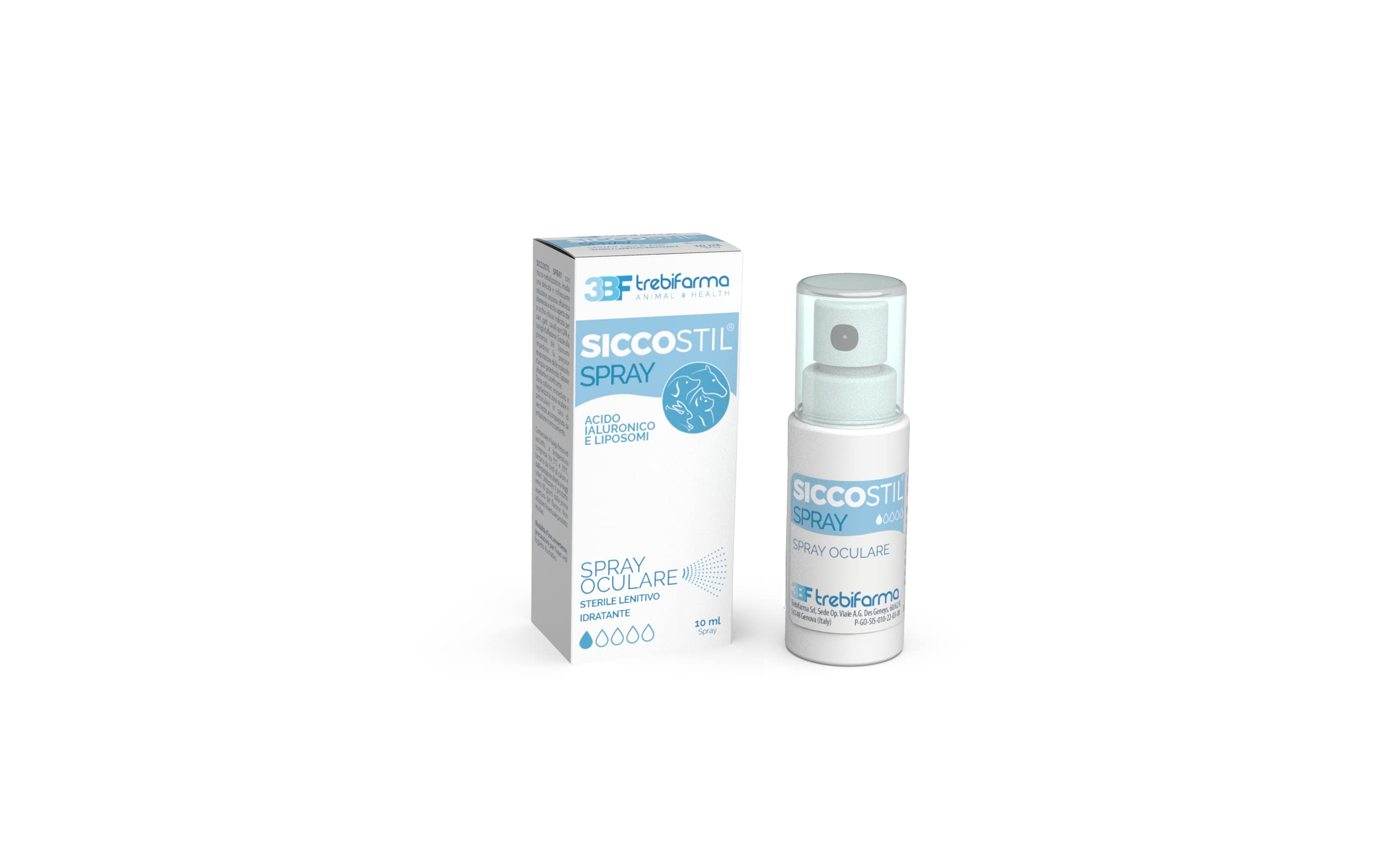 Spray - 3BF - Spray oculare sterile lenitivo idratante - Acido Ialuronico e liposomi - 10 ml - Trebifarma