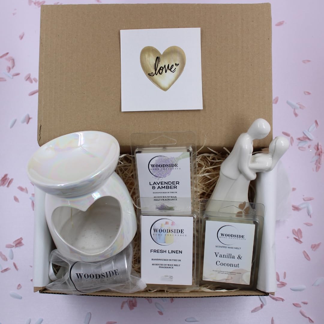Love White & Gold Wedding Anniversary Fragrance Gift Box Treat Box
