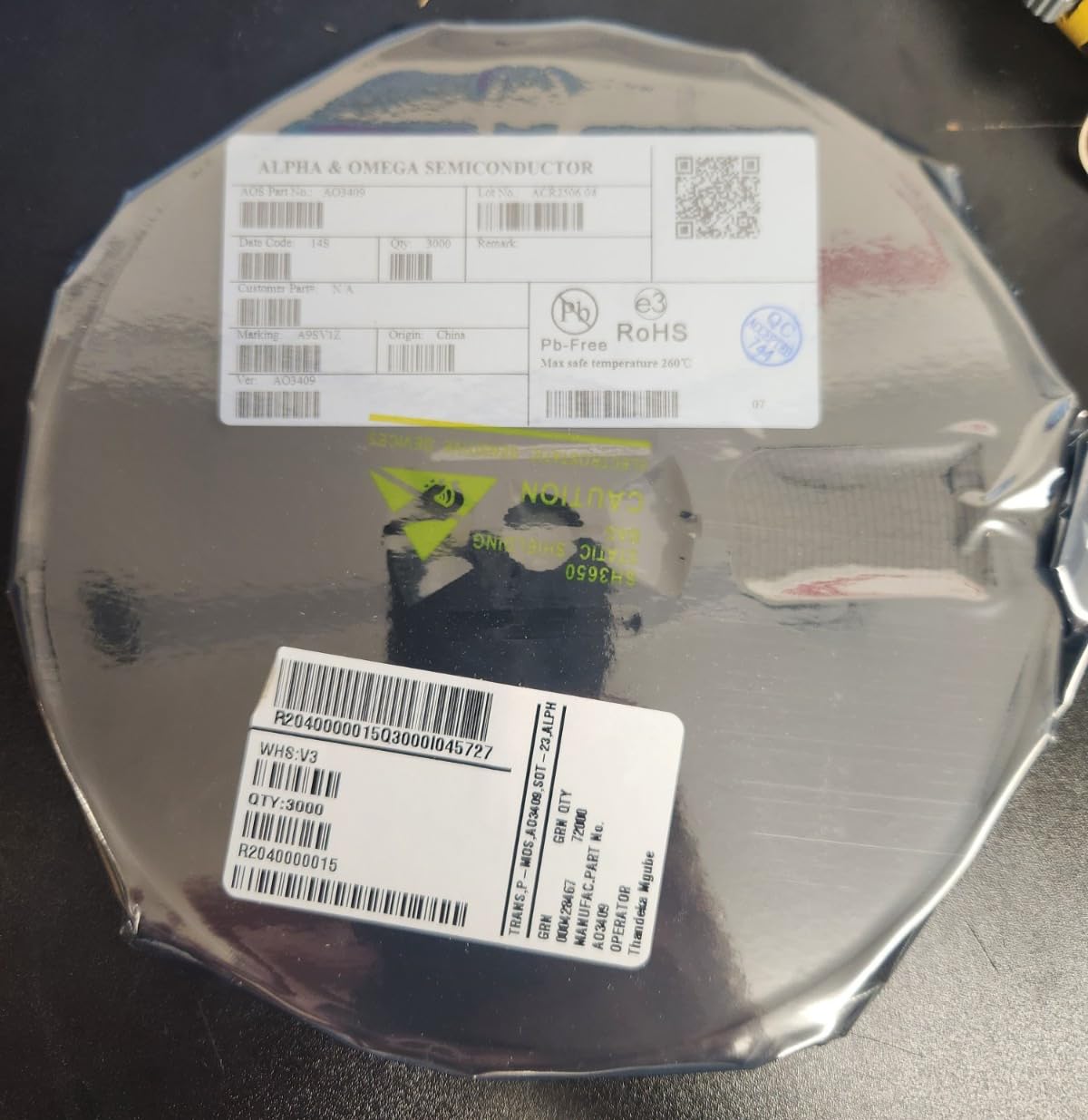 (1 PC) AO3409 Compatible with Alpha & Compatible with Omega SEMICONDUCT MOSFET P-CH 30V 2.6A SOT23-3L