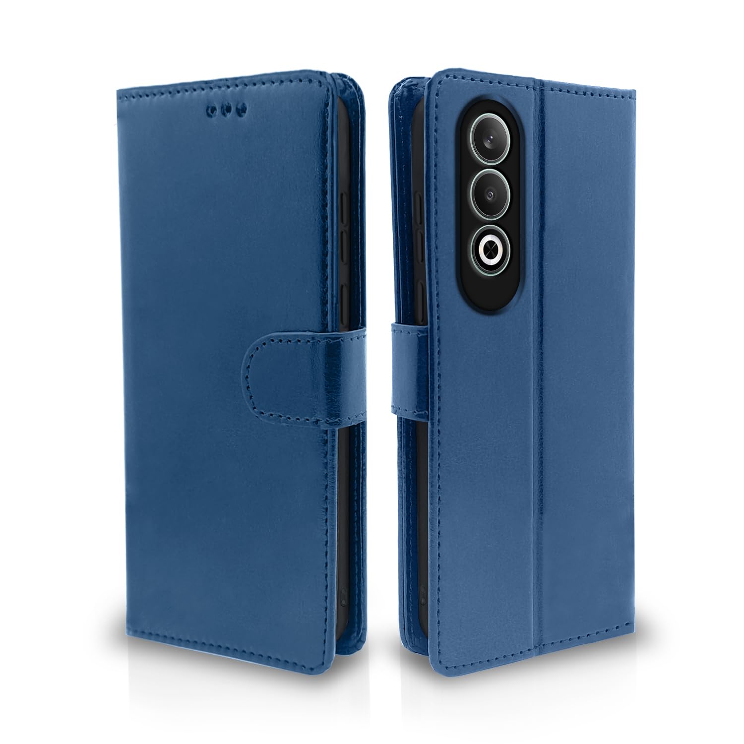 Pikkme OnePlus Nord CE 4 5G Flip Cover Leather Finish | Inside TPU with Card Pockets | Wallet Stand and Shock Proof | Complete Protection Flip Case (Blue) (B0D14RFH91) Amazon Price History, Amazon Price Tracker