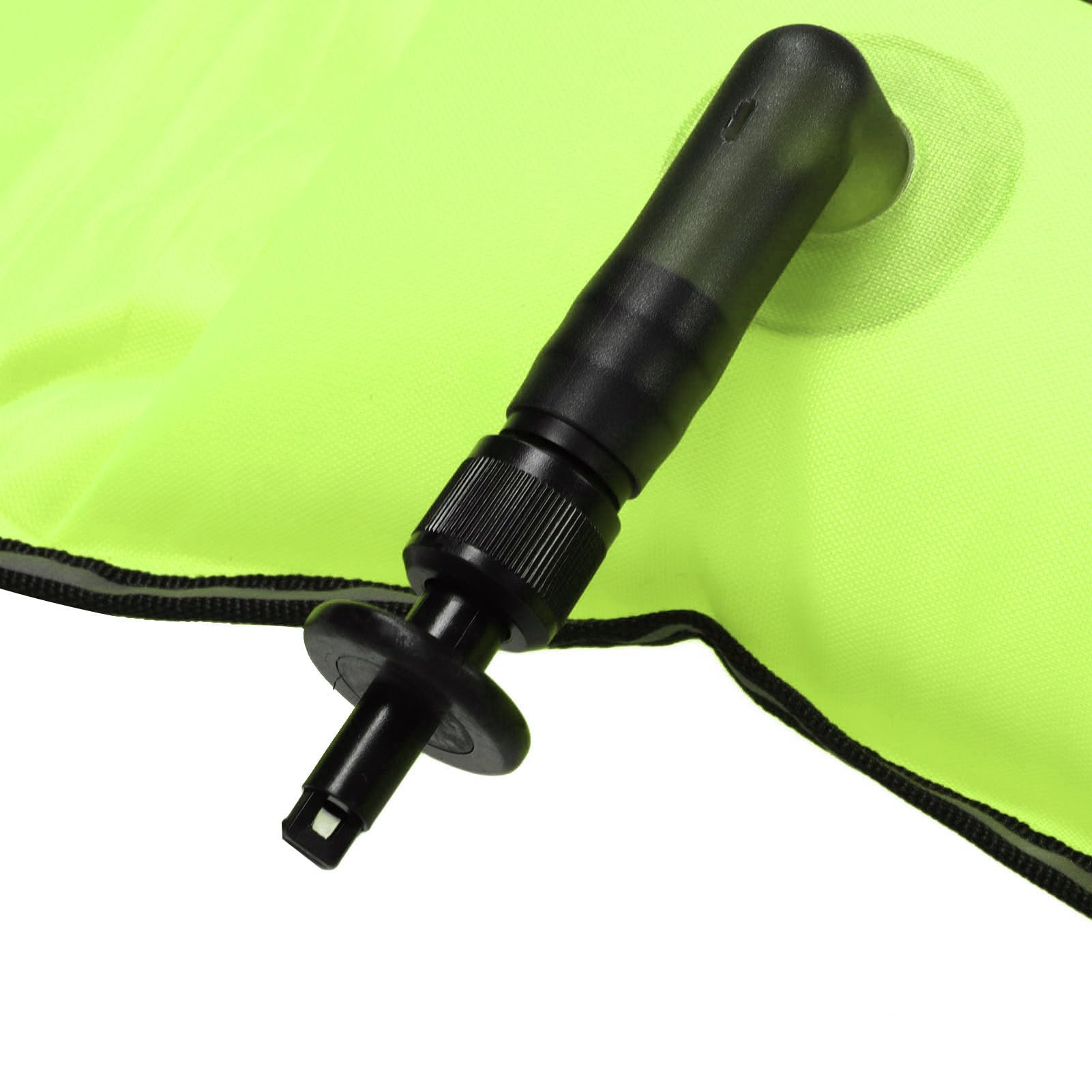 Boa di segnalazione di superficie, gonfiabile, tubo di sicurezza ad alta visibilità, boa subacquea per snorkeling, pesca subacquea, materiale in nylon, 150 x 36,5 cm