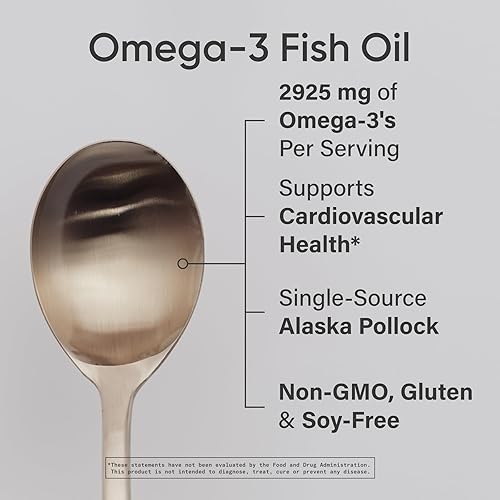 Miniatura 2 de Sports Research Aceite de pescado omega-3, sabor a limón, 8 onzas, 4685 mg de aceite de pescado de abadejo de Alaska capturado en la naturaleza por