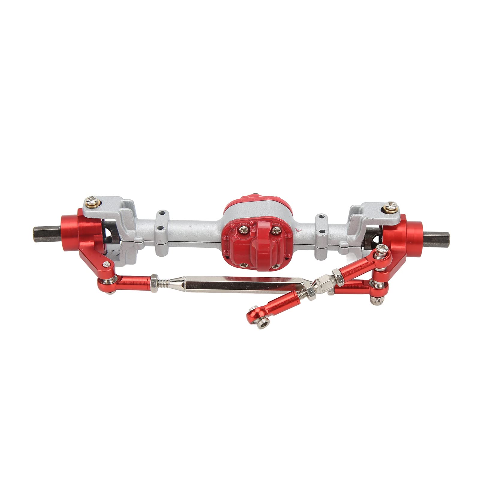Zestaw metalowych osi samochodu RC Trwałe części do modernizacji do ciężarówki MN D90 D91 99S FJ45 1/12 RC (Silver Red)