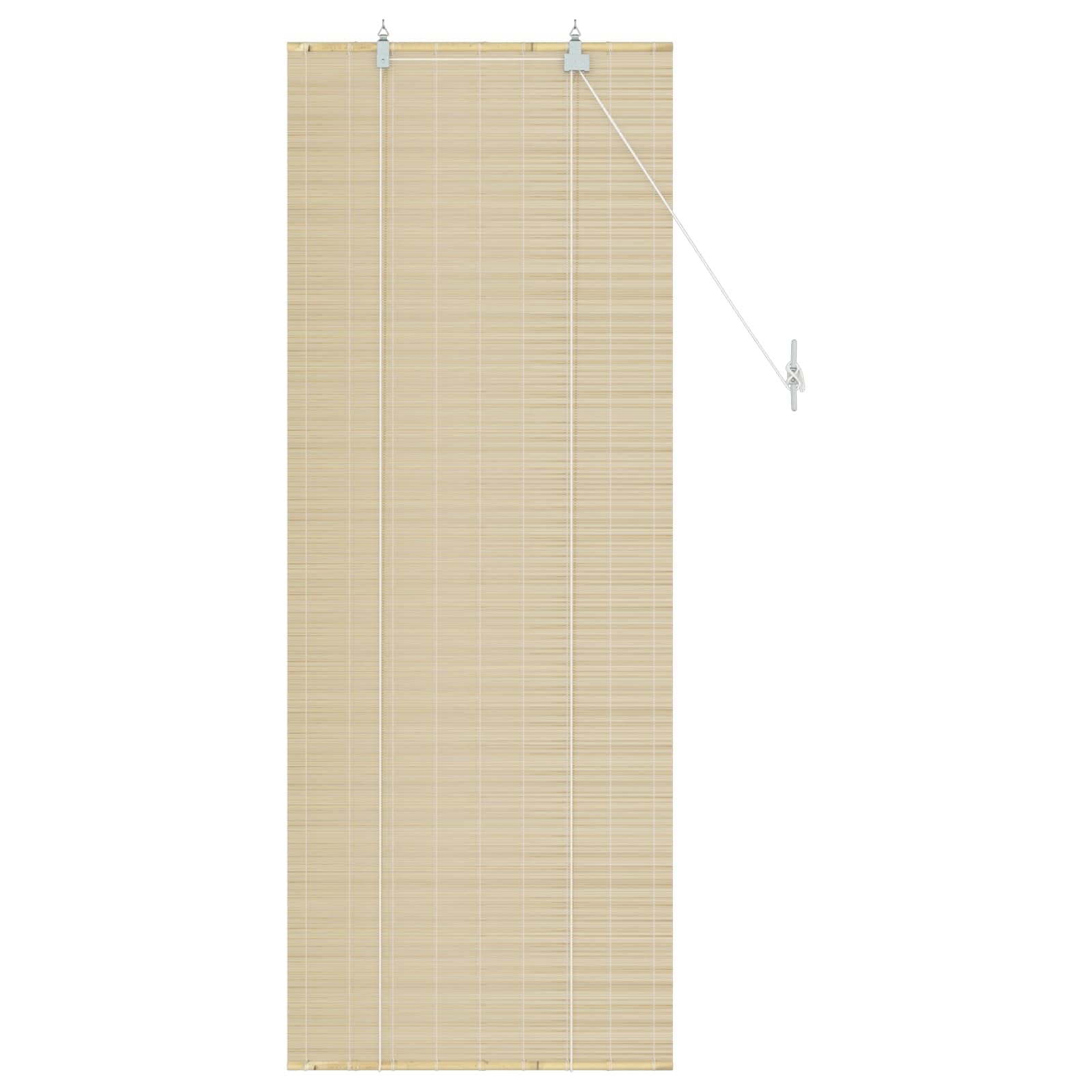 Rollo Natur Bambus 40 x 160 cm, Sichtschutz und Sonnenschutz für Fenster, Innenbereich, Verdunkelung, Blickdicht, klemmfix oder Bohren, 1 Stück