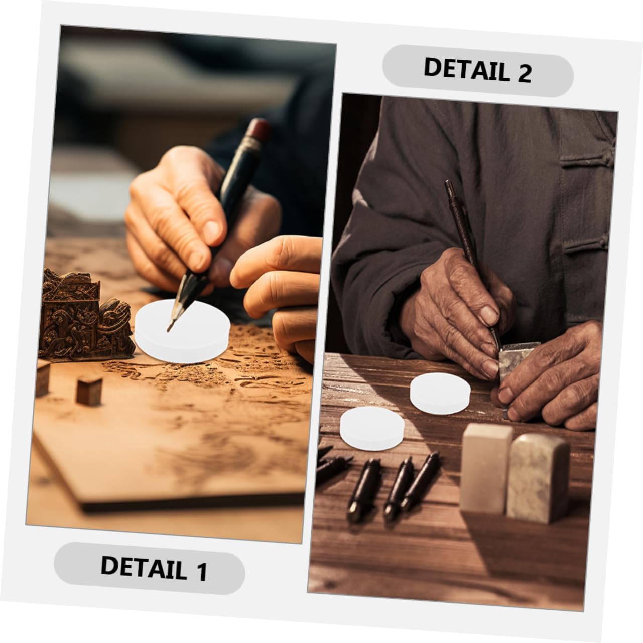 jojofuny 12pcs Carving Rubber Stamp Blocks Round Rubber Bricks for Engraving Printmaking for Art Projects Hand Carving and Manual Crafting