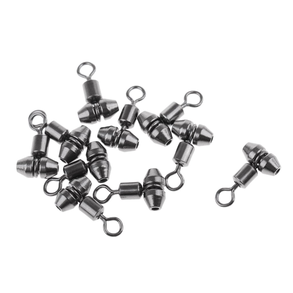 10 pezzi Girelle da pesca Cross-line Swivels Line Lures Connettore Rig Anelli S