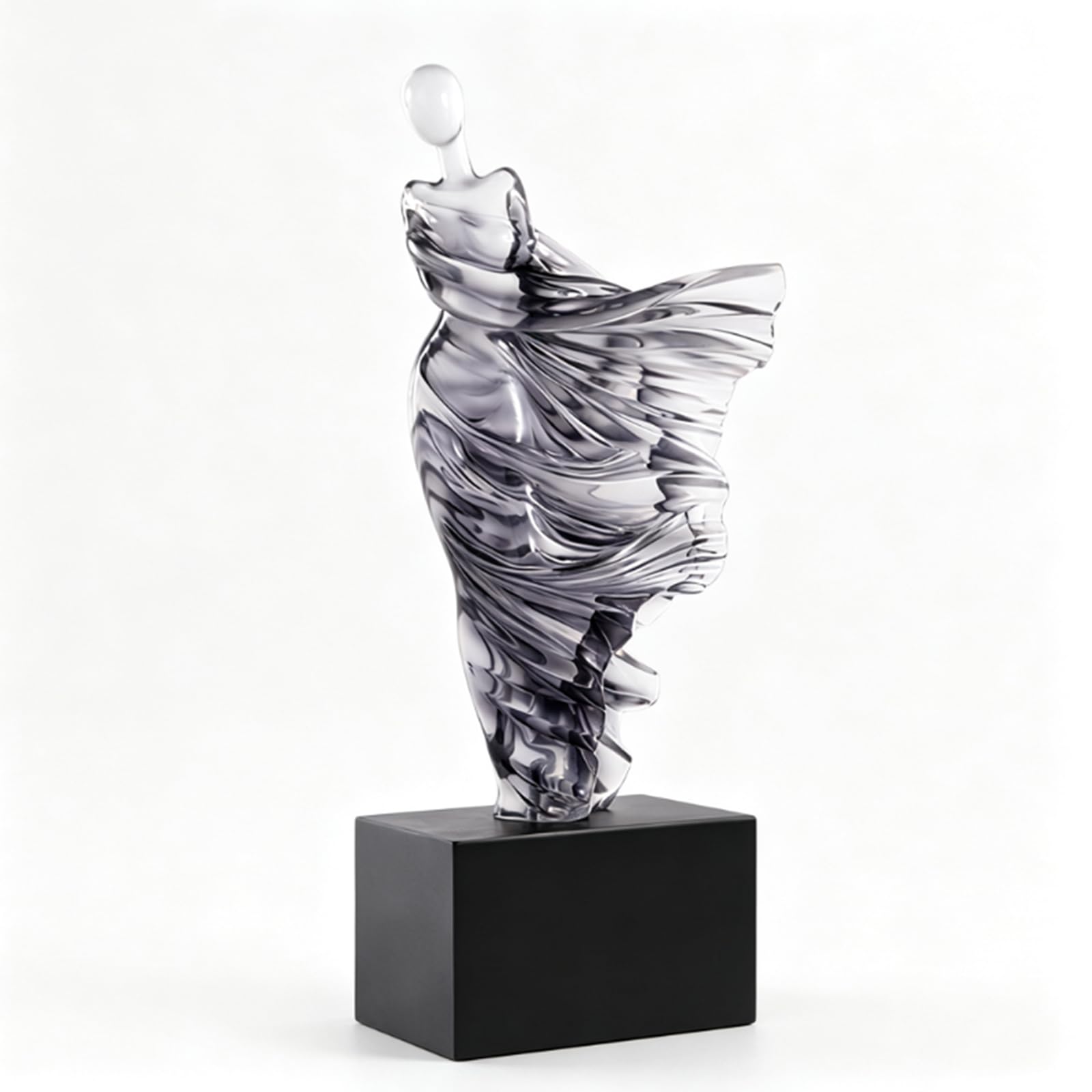 Hhhxkkuu Modern Luxury Abstract Female Sculpture Resin Art Figurine