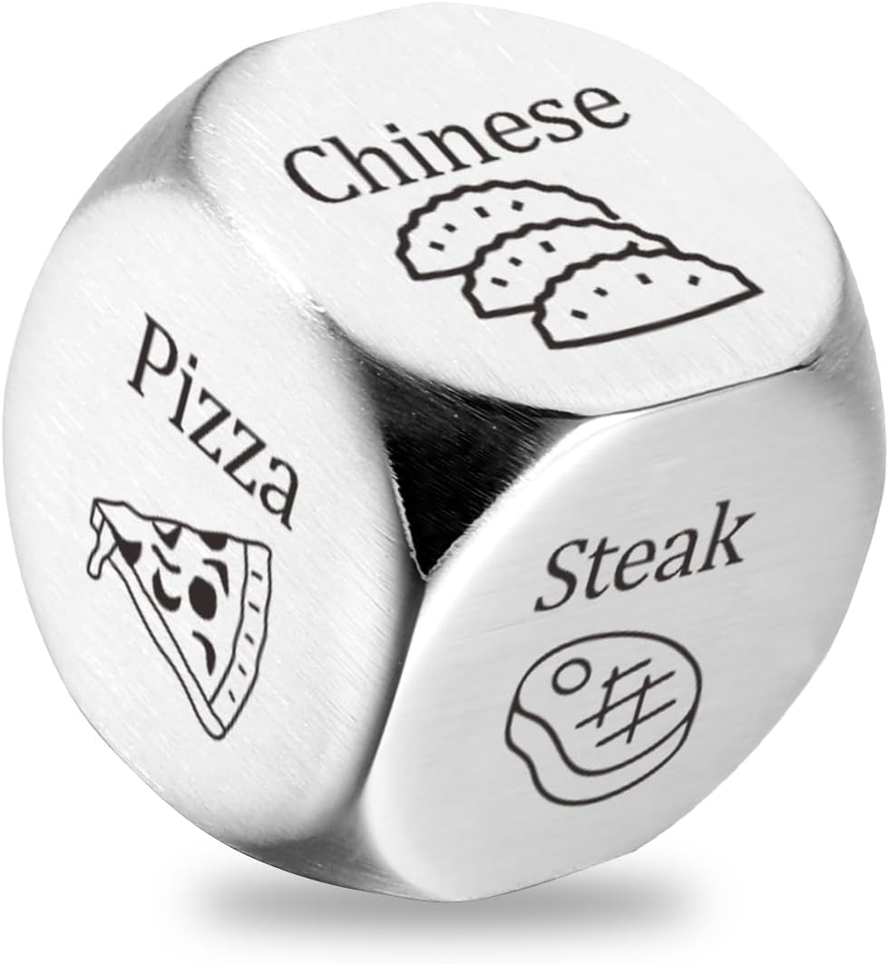 Custom Engraved Dice Food Decision Dice Date Night Gifts Funny Gifts Valentine's Day Gifts Valentine's Day Gifts Christmas Stocking Stuffers Take Out Dice Food Cube Game Wedding Keepsake Husband Wife