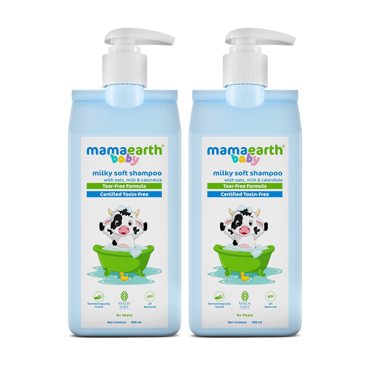 Mamaearth Milky Soft Shampoo For Babies | Infused with Oats, Milk and Calendula | Gently Cleanses Hair, Balances Scalp pH & Makes Hair Soft & Smooth | 400 ml x 2-image-17