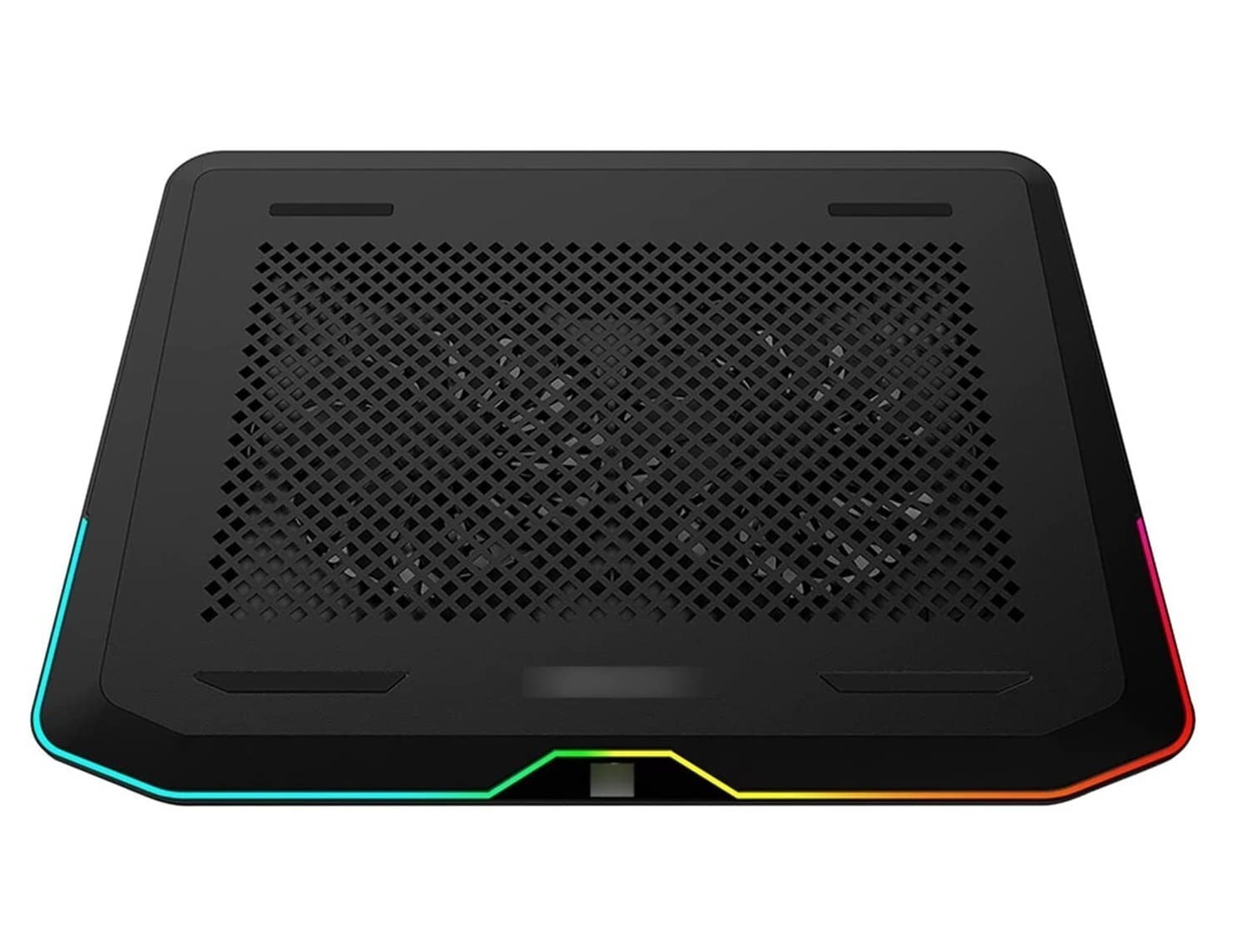 Base di raffreddamento da Gaming Pad Di Raffreddamento Per Laptop Half RGB Surround Staffa Doppia Ventola Da 14 Cm Tocco Regolazione Dell'angolo Doppio Per 17,3 Pollici per PC Notebook